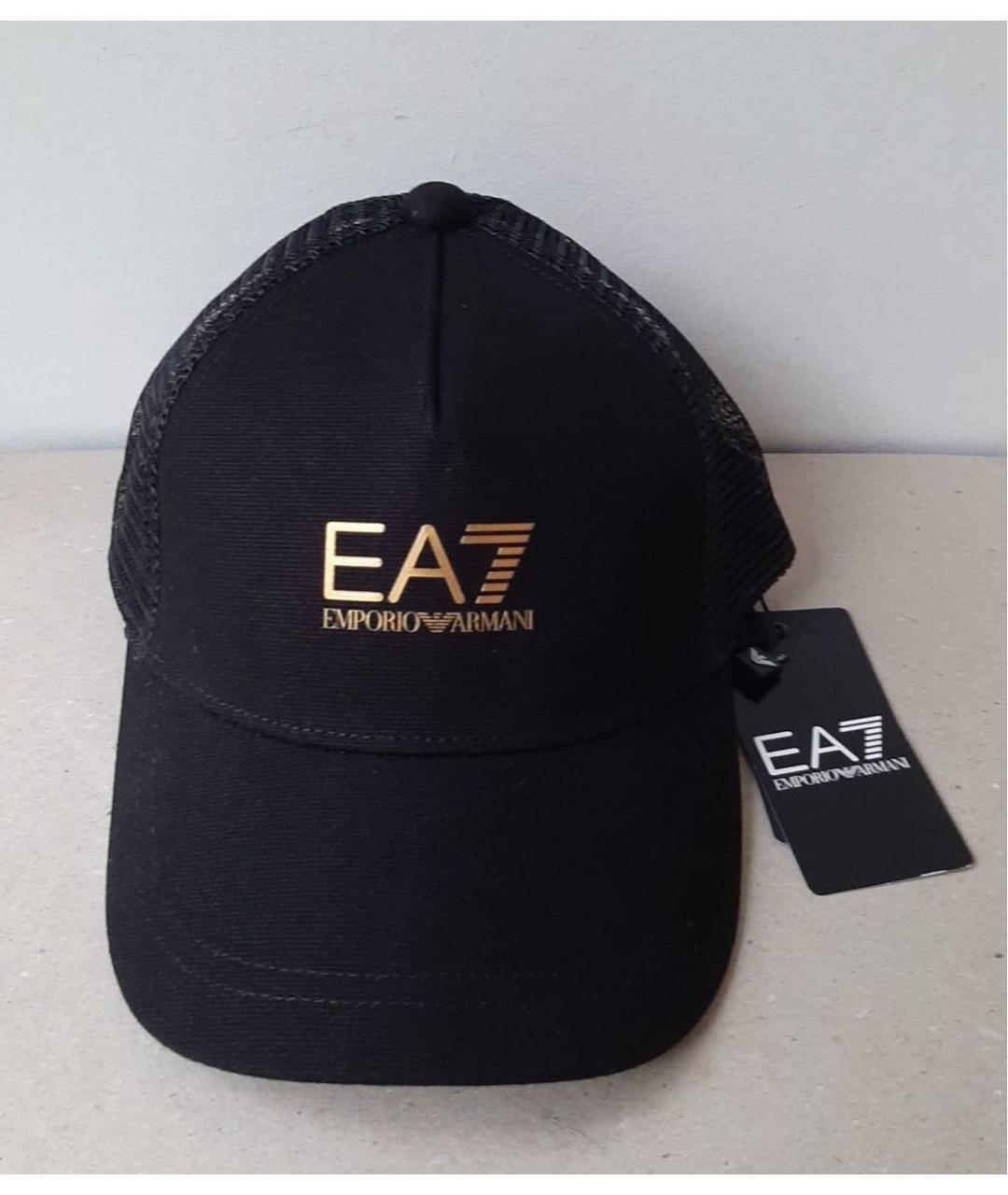 EA7 Черная кепка, фото 3