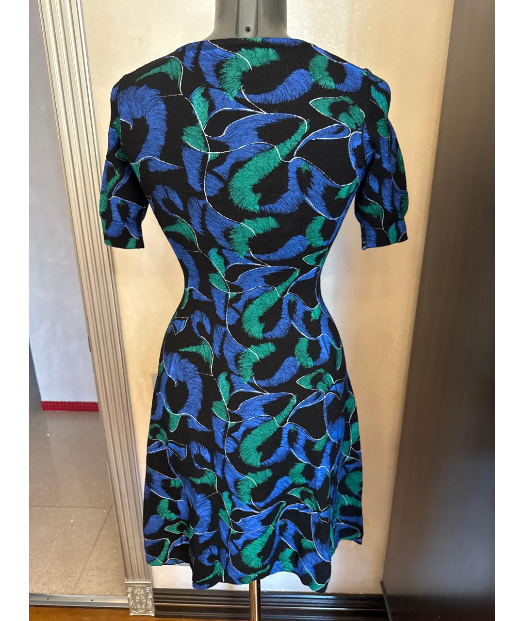 KENZO Черное шерстяное повседневное платье, фото 2