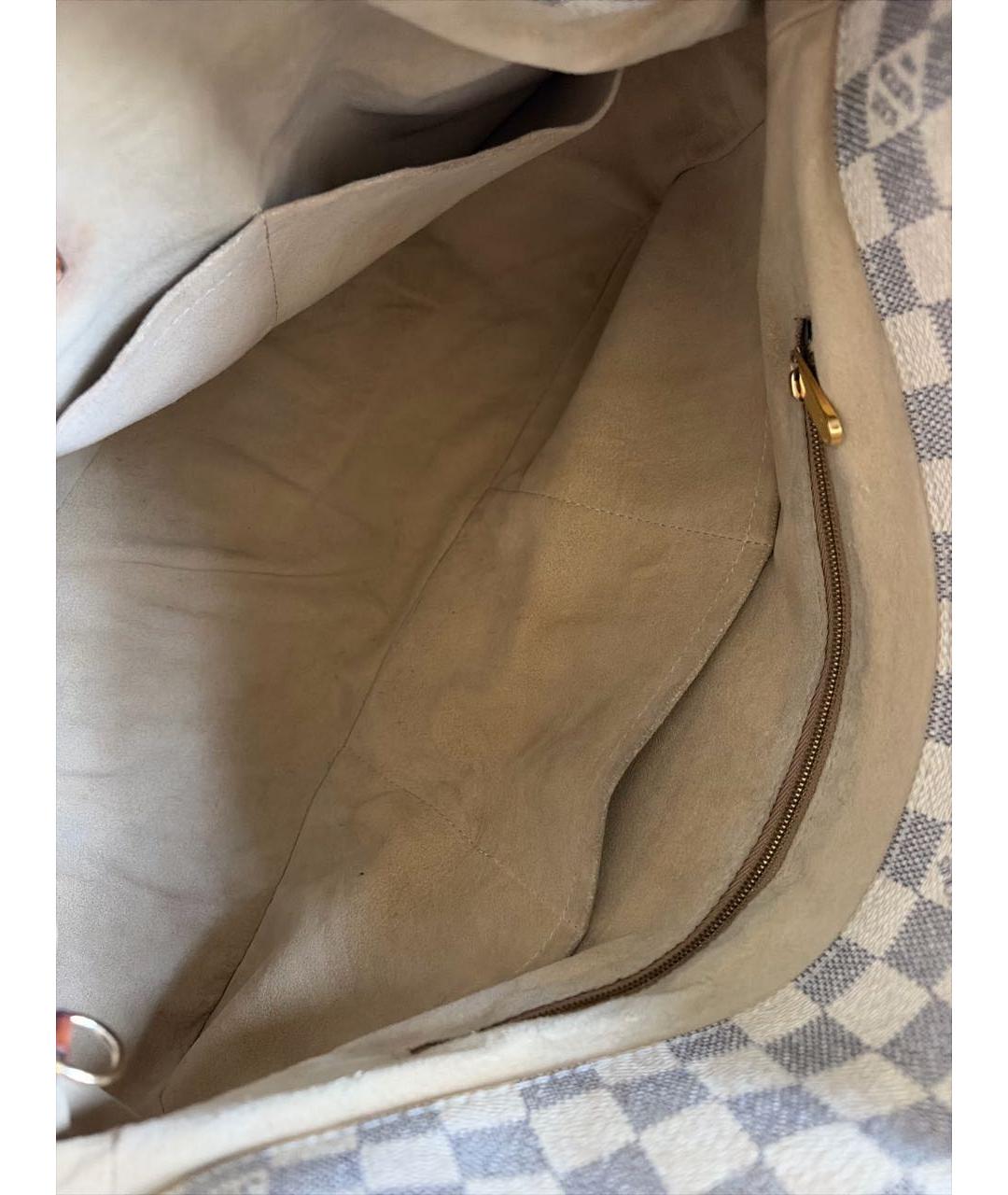 LOUIS VUITTON Белая канва сумка тоут, фото 4