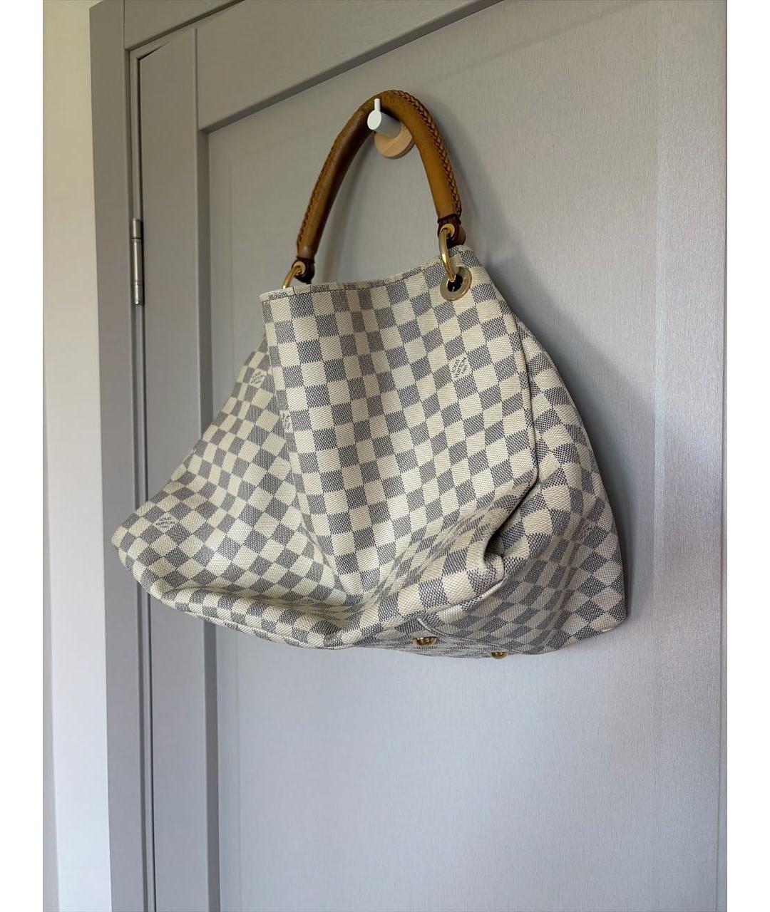 LOUIS VUITTON Белая канва сумка тоут, фото 2