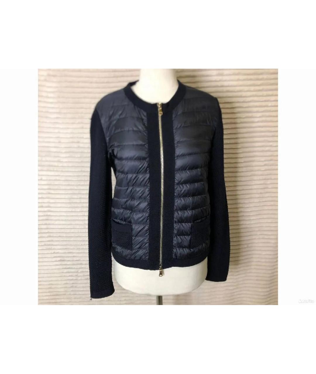 MONCLER Темно-синяя шерстяная куртка, фото 10