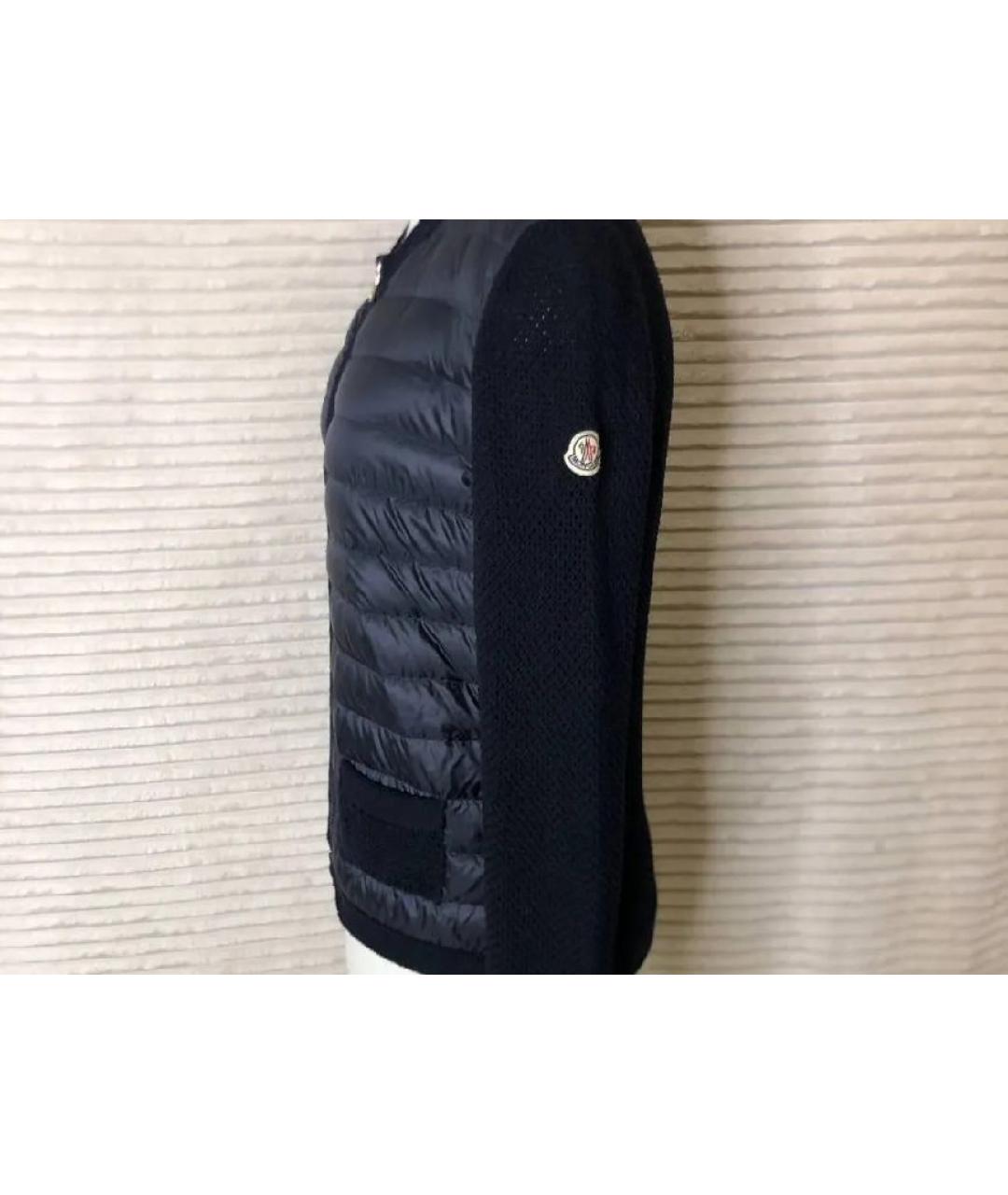 MONCLER Темно-синяя шерстяная куртка, фото 8