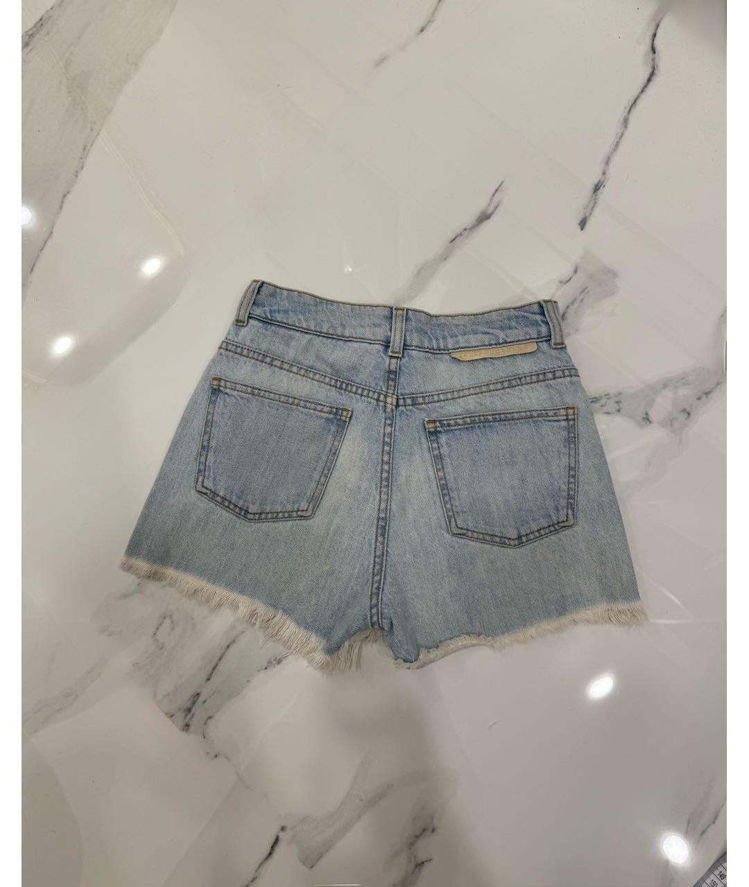 STELLA MCCARTNEY Голубые деним шорты, фото 5