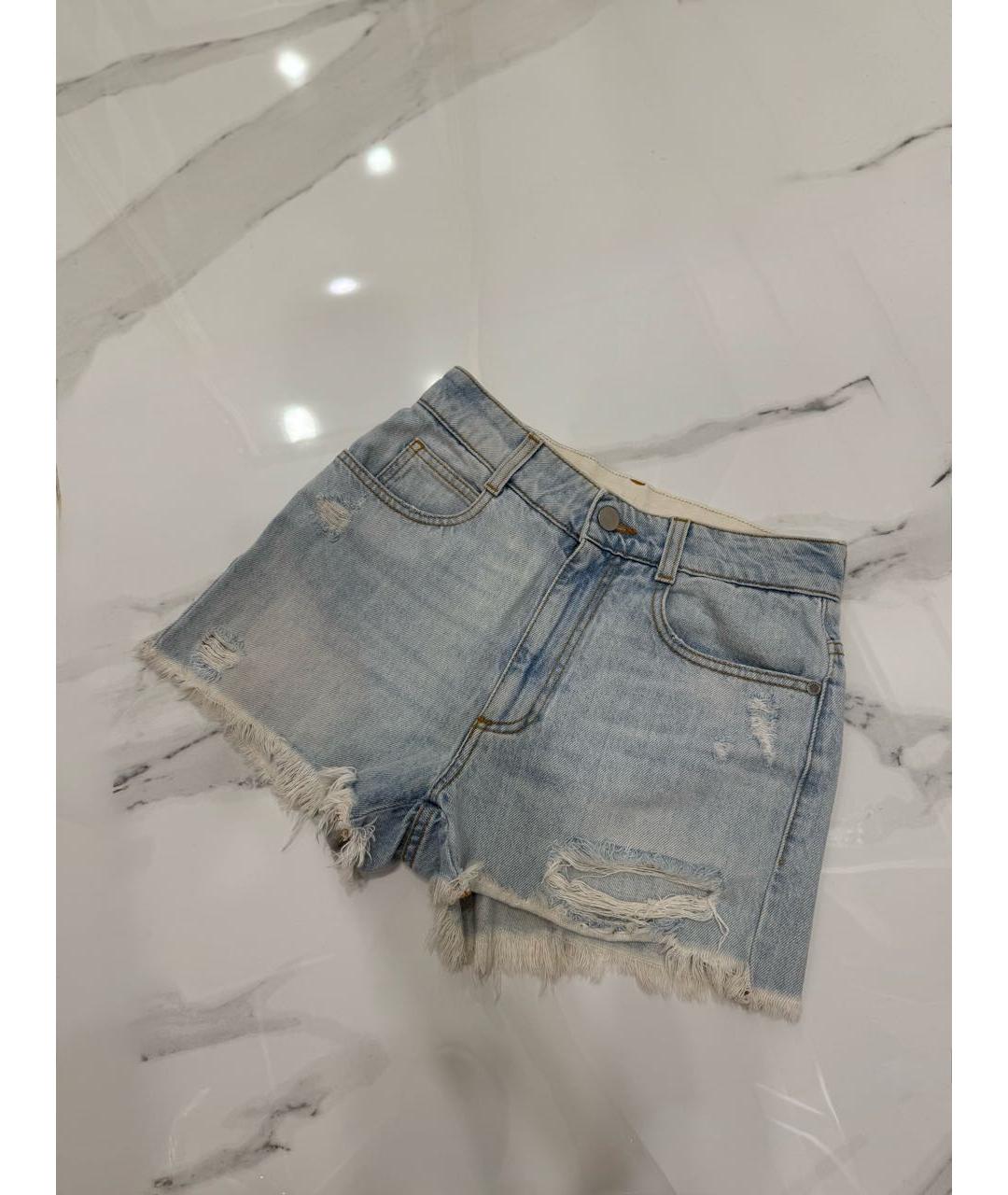 STELLA MCCARTNEY Голубые деним шорты, фото 3