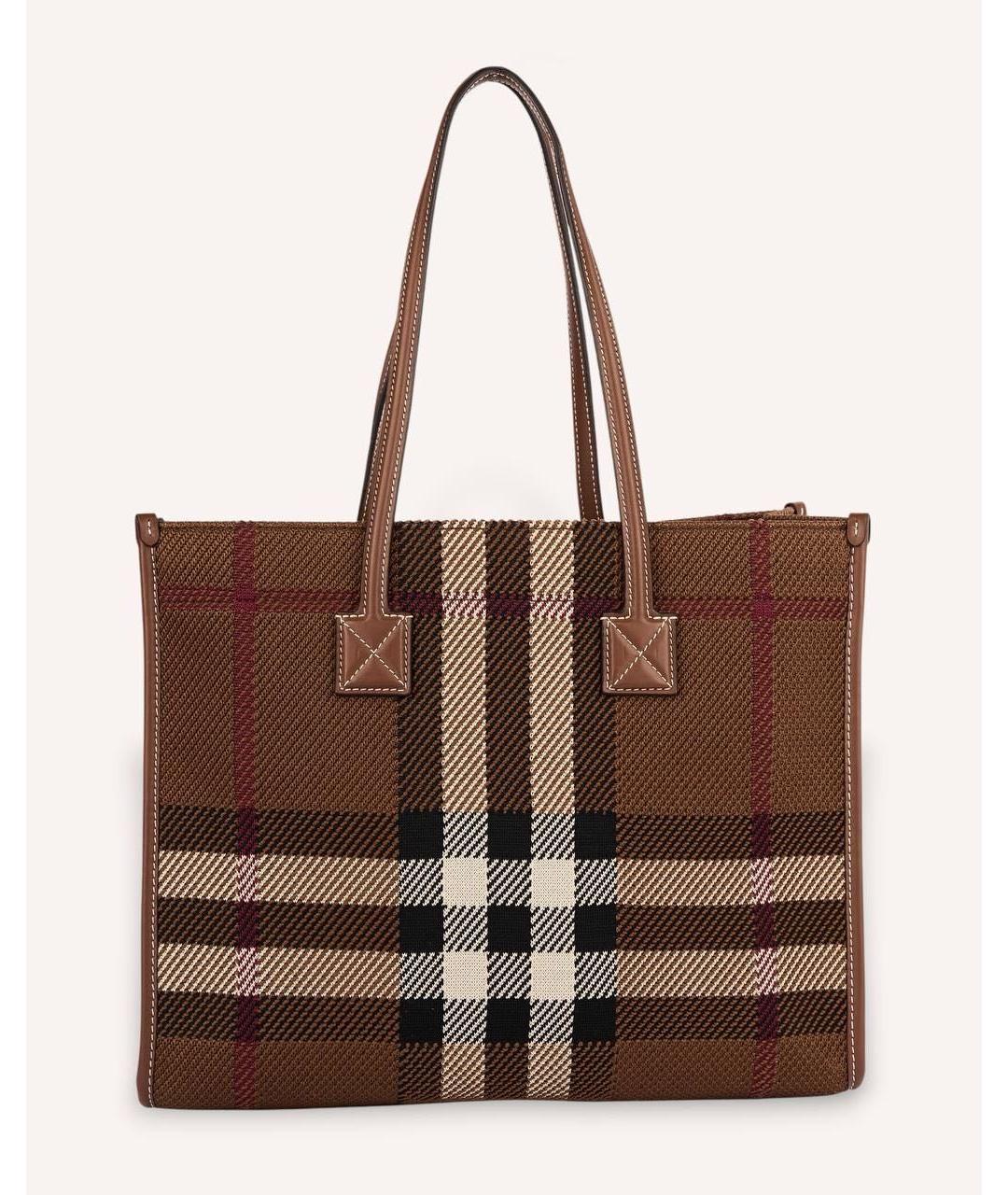 BURBERRY Коричневая сумка тоут, фото 2