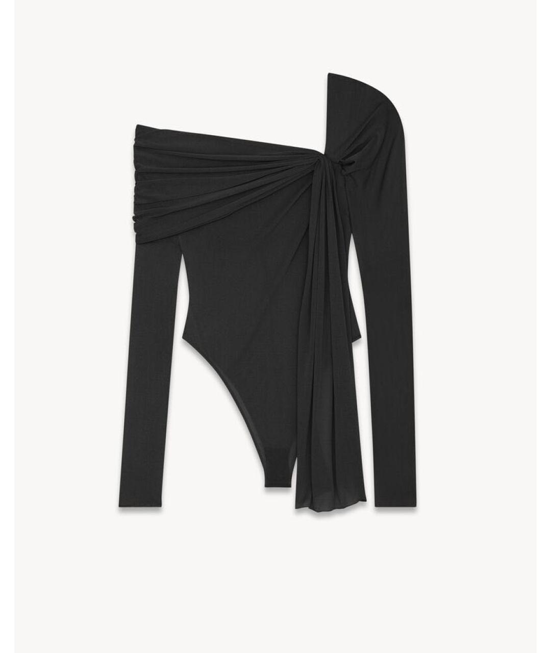 SAINT LAURENT Черная блузы, фото 4