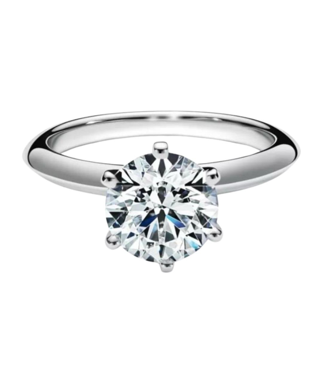 TIFFANY&CO Серебряное платиновое кольцо, фото 10