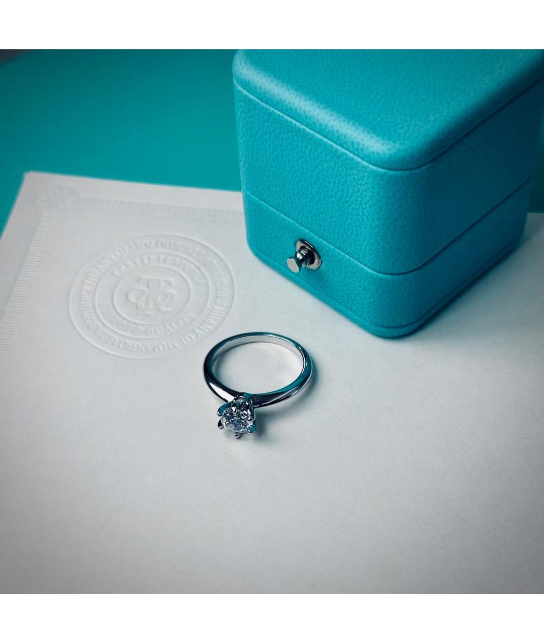 TIFFANY&CO Серебряное платиновое кольцо, фото 6