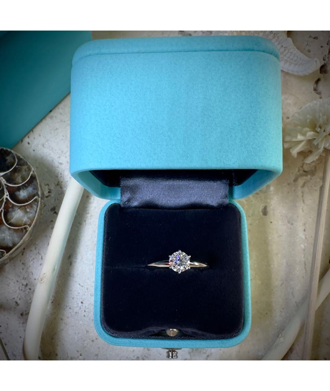 TIFFANY&CO Серебряное платиновое кольцо, фото 2