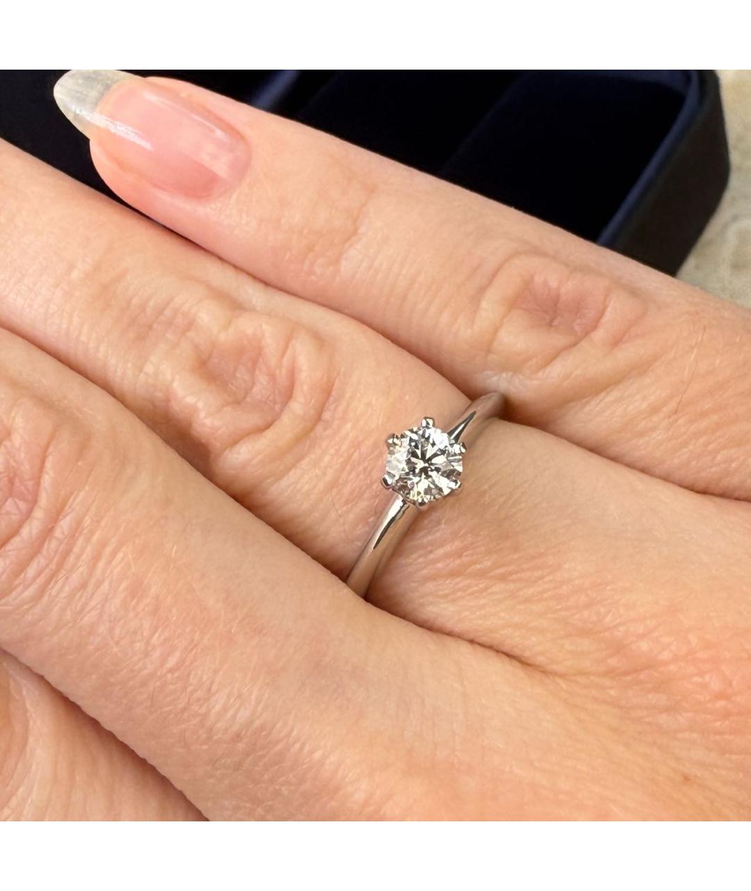 TIFFANY&CO Серебряное платиновое кольцо, фото 4
