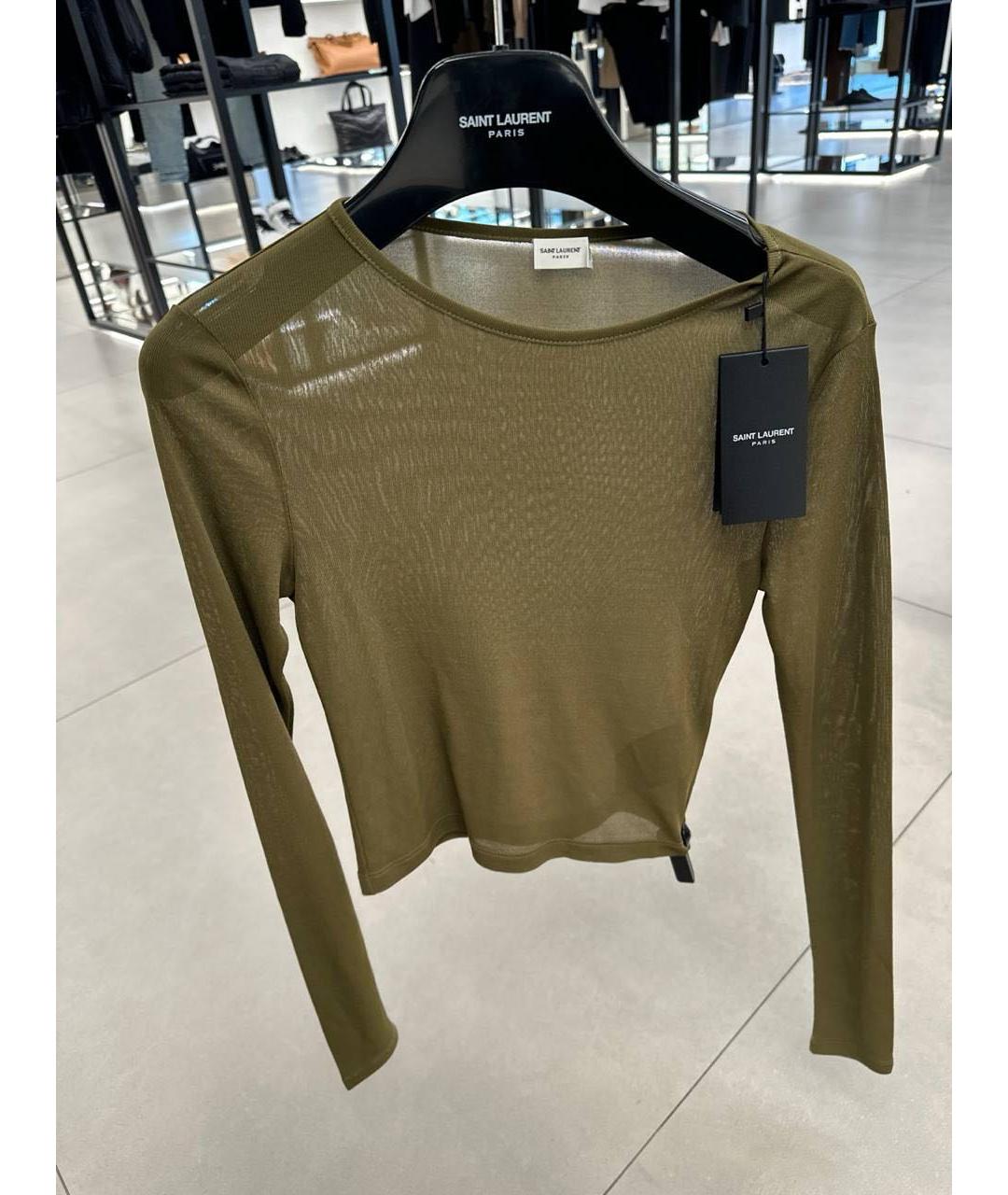 SAINT LAURENT Хаки джемпер / свитер, фото 2