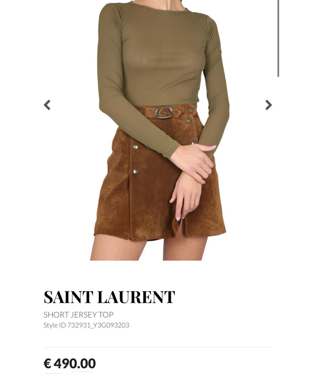 SAINT LAURENT Хаки джемпер / свитер, фото 4