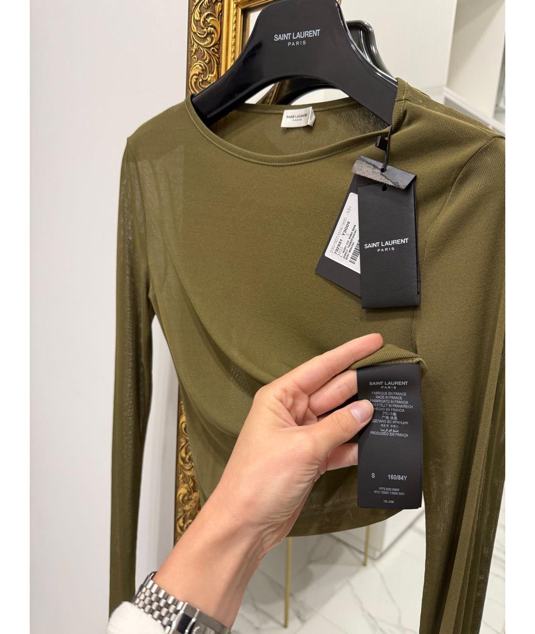 SAINT LAURENT Хаки джемпер / свитер, фото 7