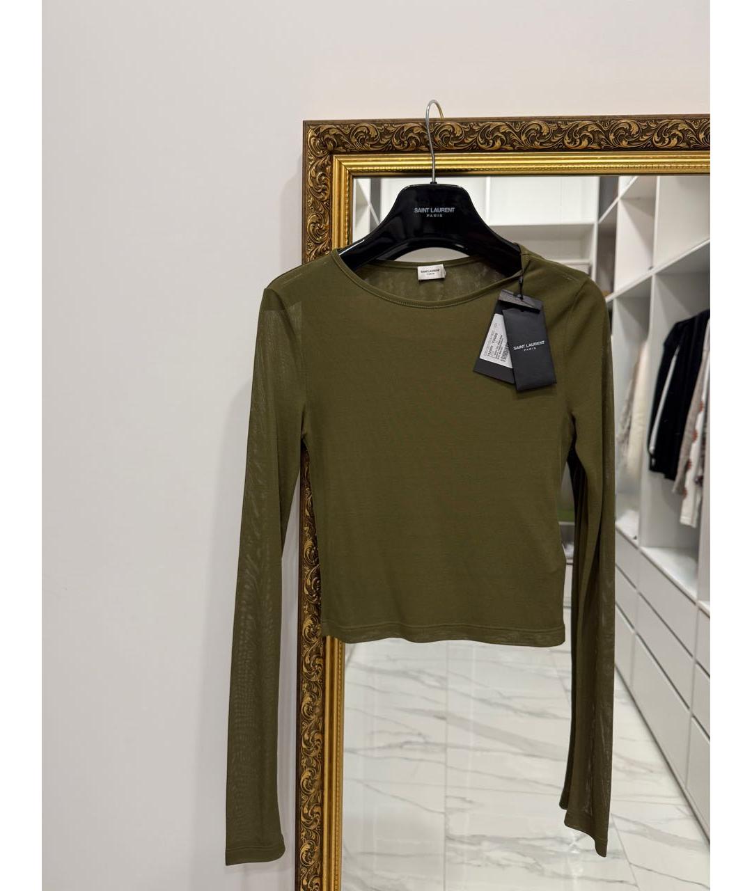SAINT LAURENT Хаки джемпер / свитер, фото 5