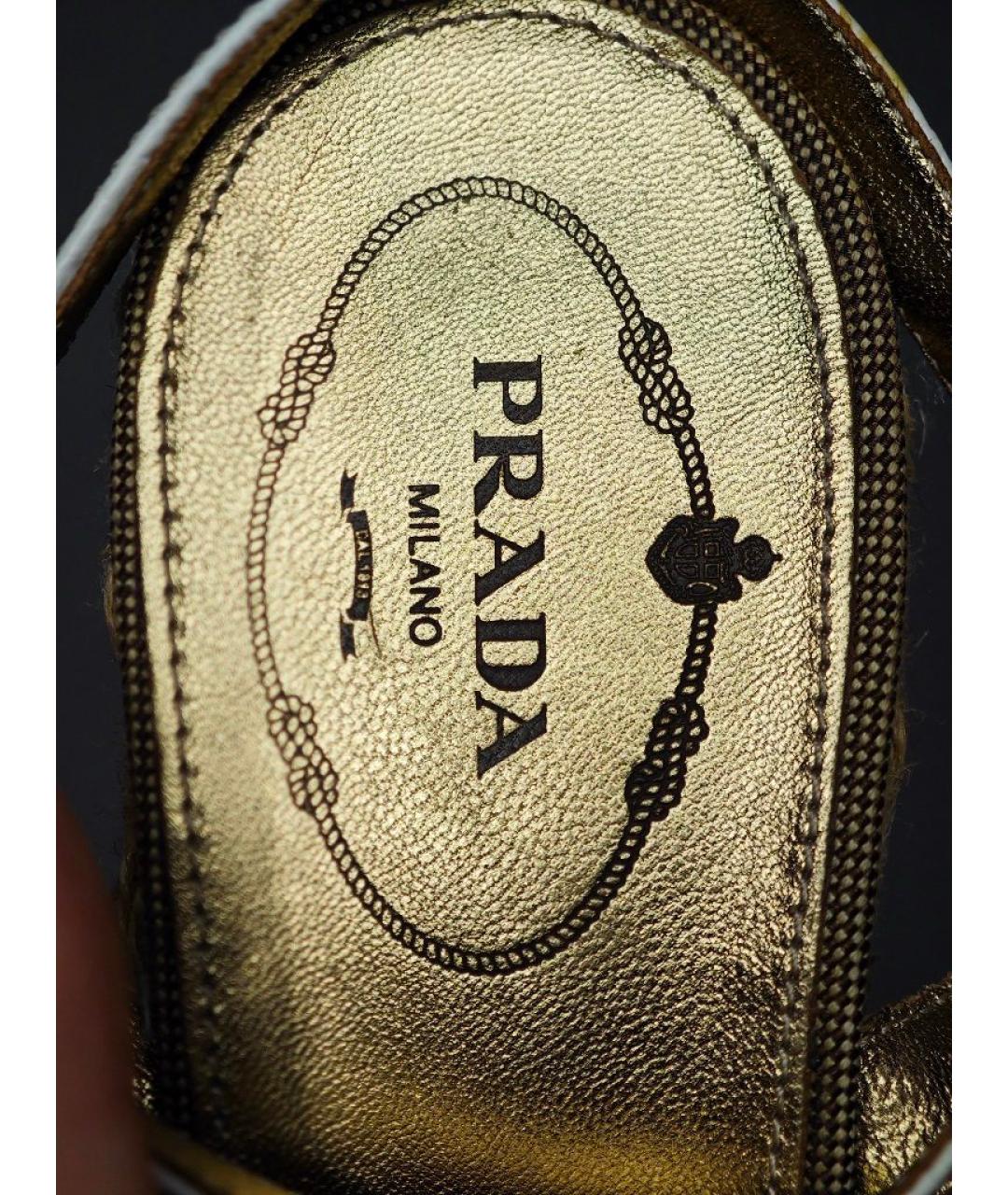 PRADA Коричневые текстильные эспадрильи, фото 6