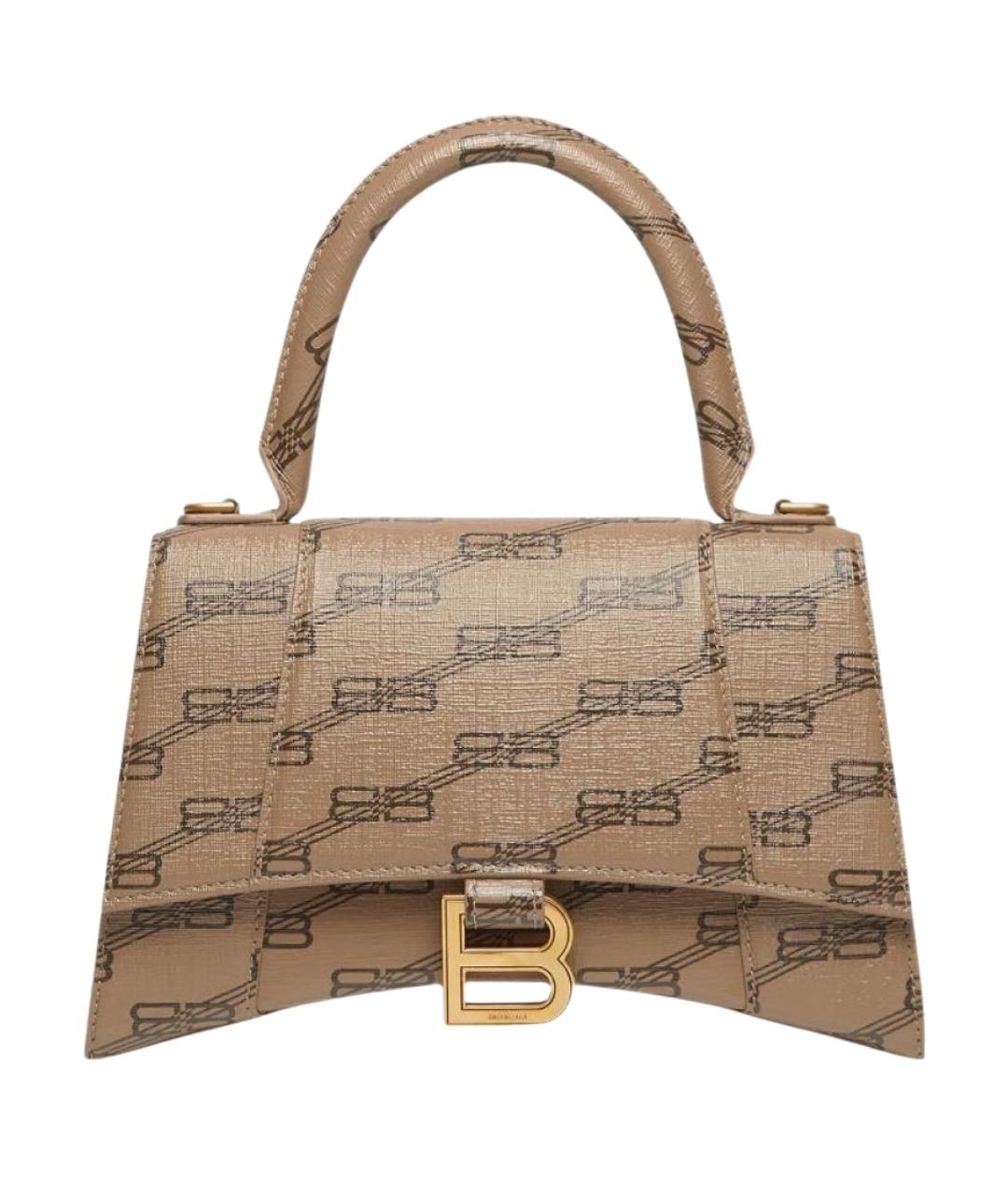 BALENCIAGA Коричневая канва сумка с короткими ручками, фото 1