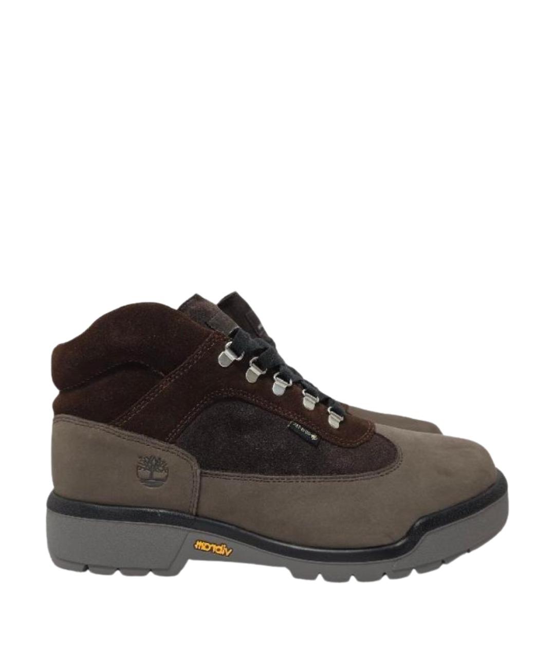 TIMBERLAND Коричневые замшевые низкие ботинки, фото 1