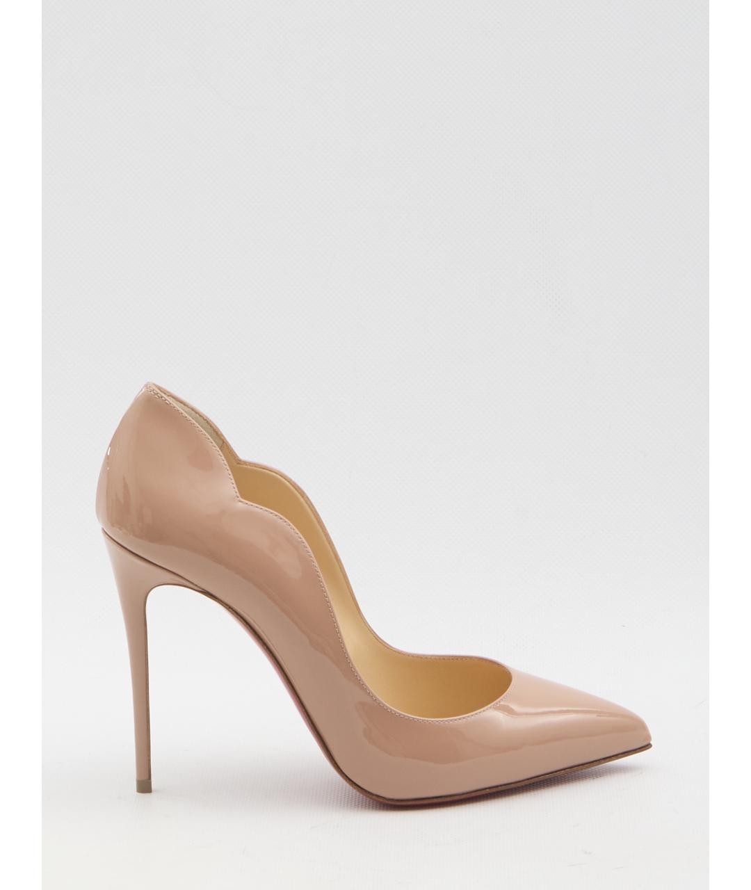 CHRISTIAN LOUBOUTIN Розовые кожаные туфли, фото 6