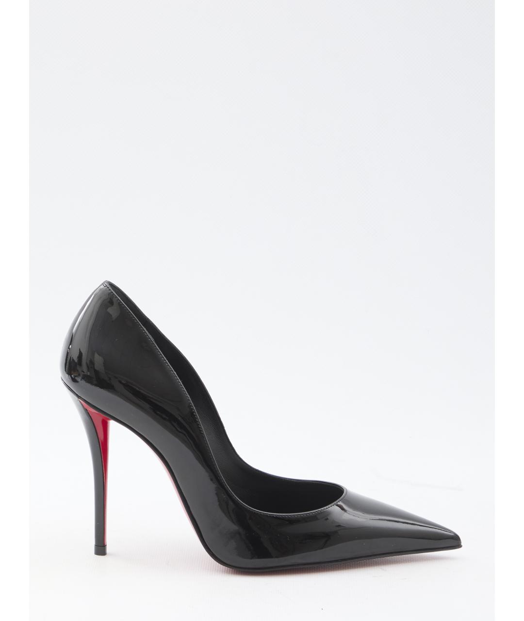 CHRISTIAN LOUBOUTIN Черные кожаные туфли, фото 6