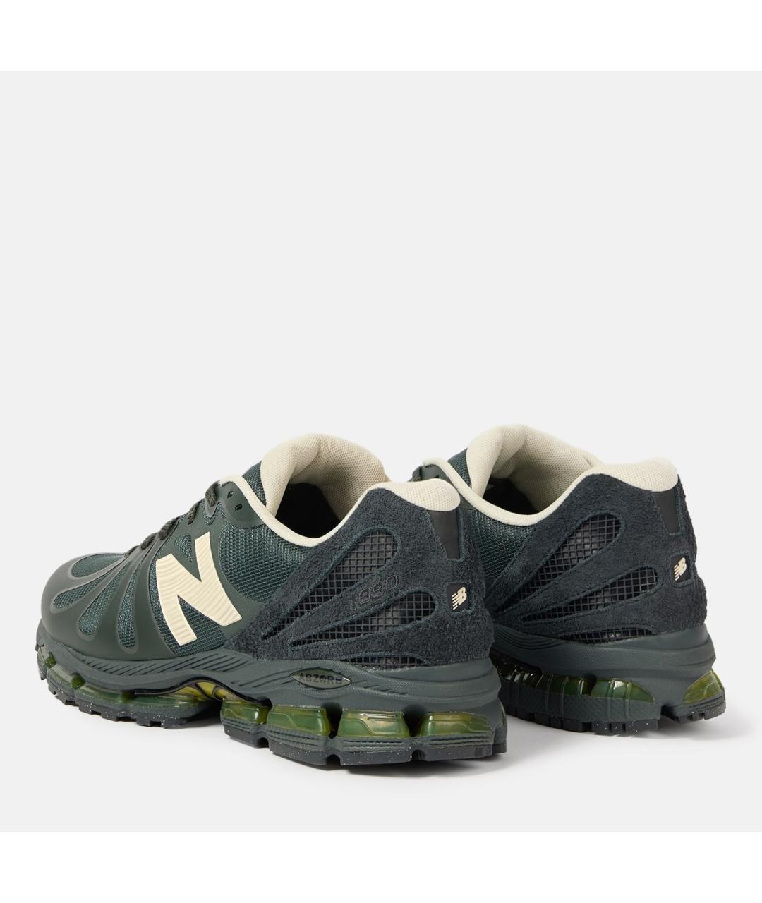 NEW BALANCE Зеленые низкие кроссовки / кеды, фото 3