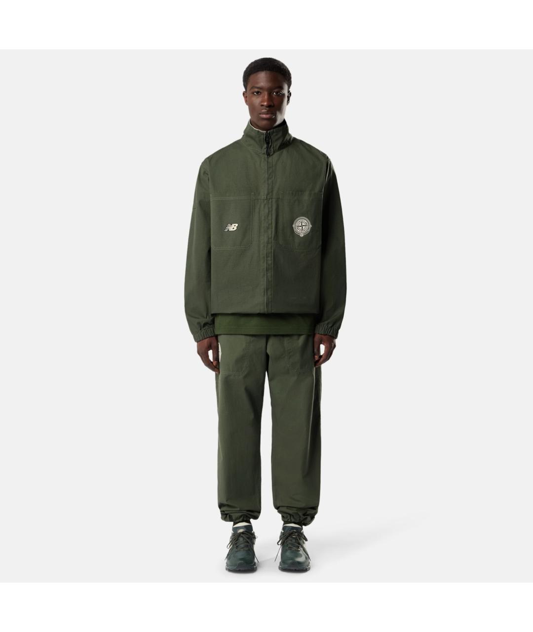 STONE ISLAND Зеленые низкие кроссовки / кеды, фото 9