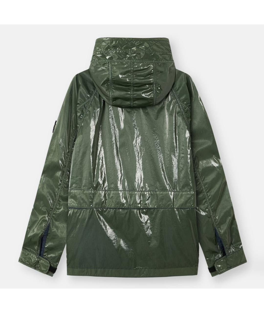 STONE ISLAND Зеленая полиамидовая куртка, фото 2