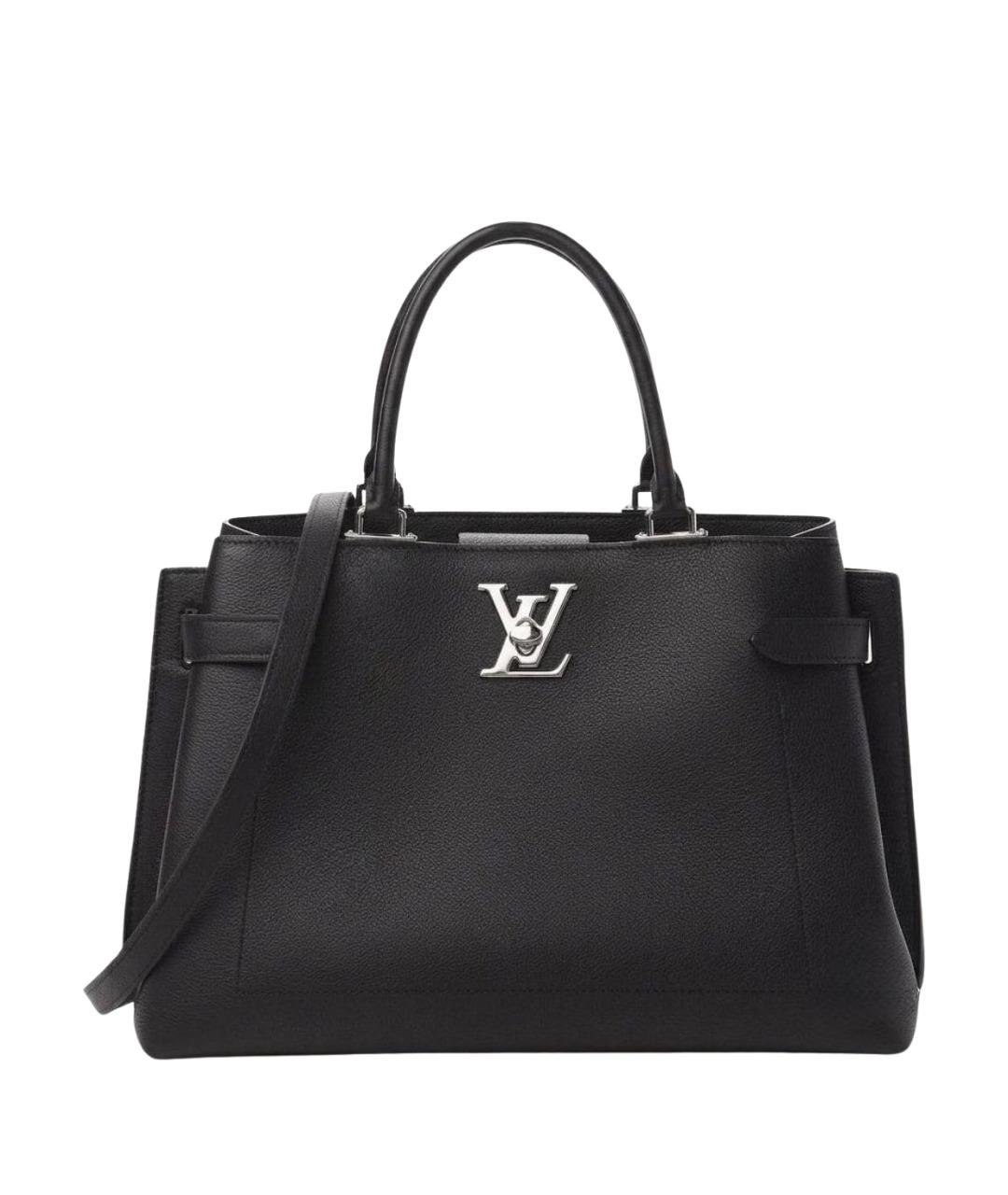 LOUIS VUITTON Черная кожаная сумка через плечо, фото 1