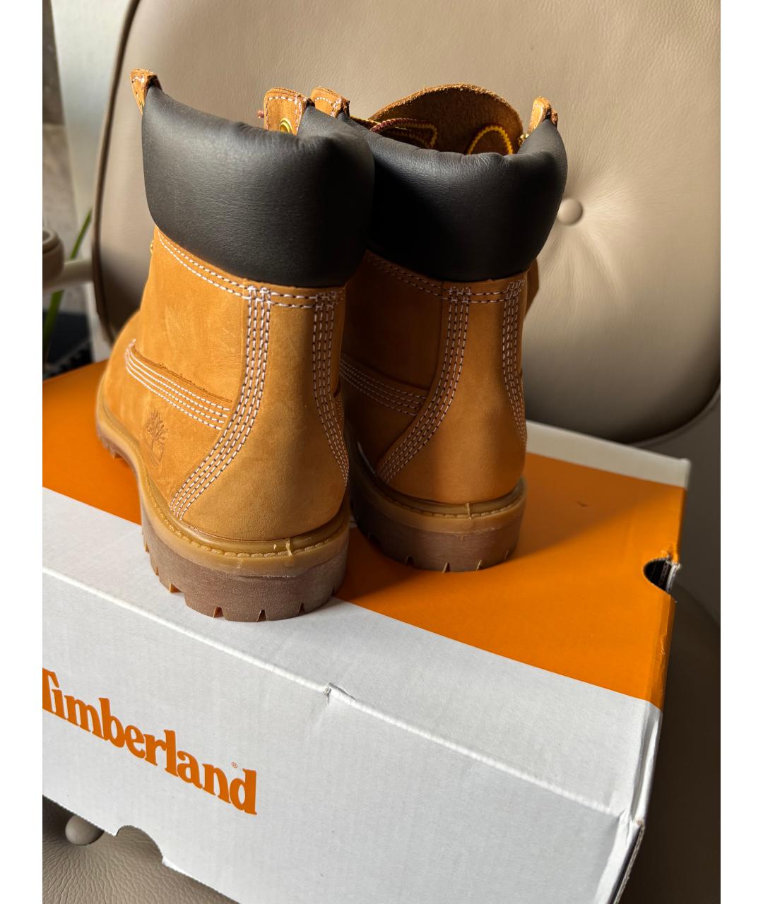 TIMBERLAND Бежевые нубуковые ботинки, фото 6