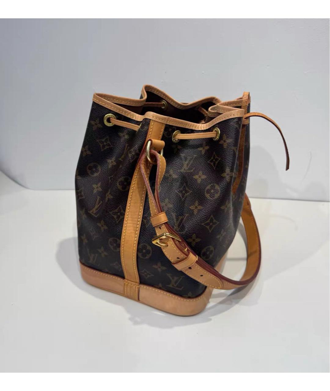 LOUIS VUITTON Коричневая кожаная сумка тоут, фото 4