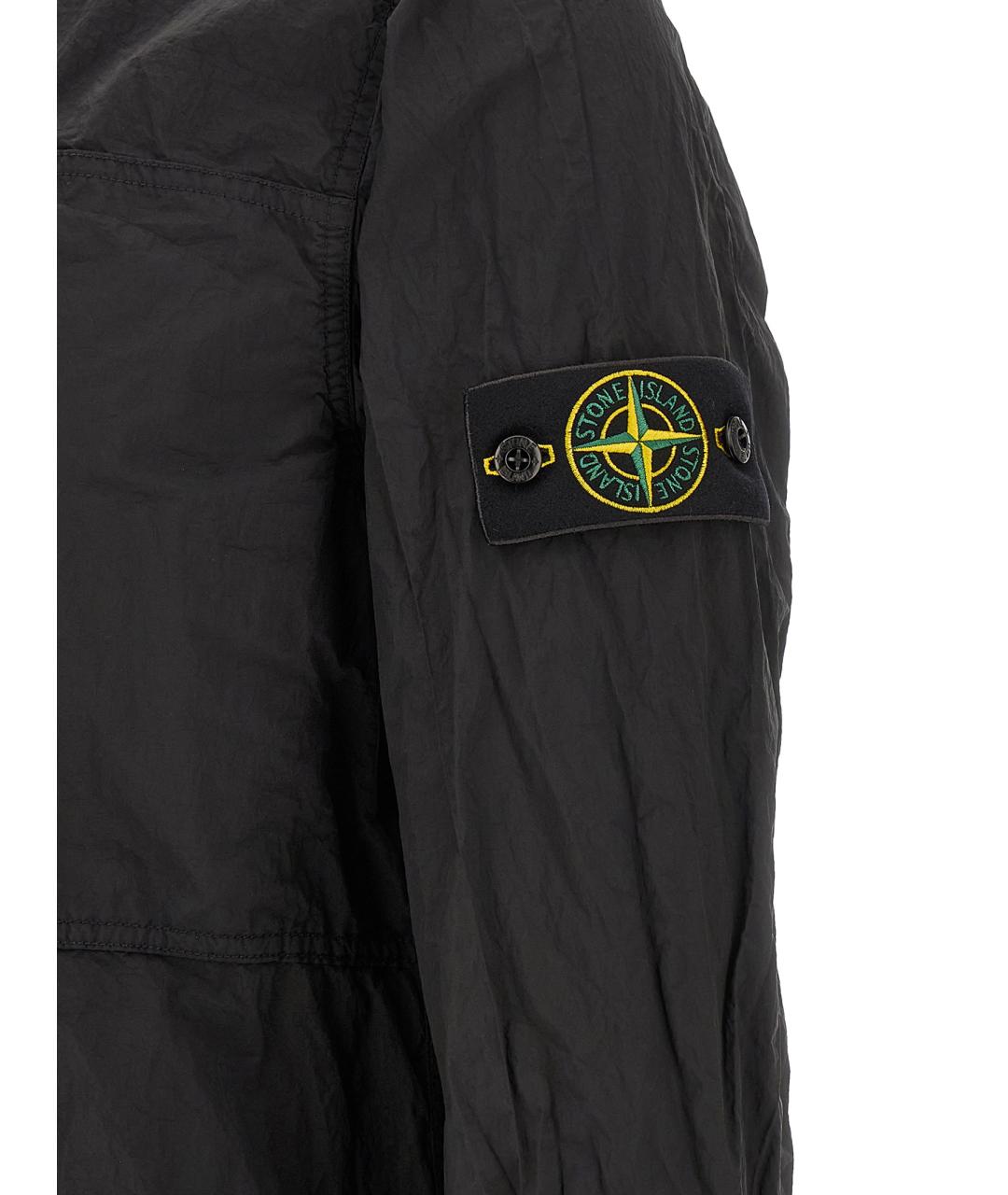 STONE ISLAND Черная полиамидовая куртка, фото 5