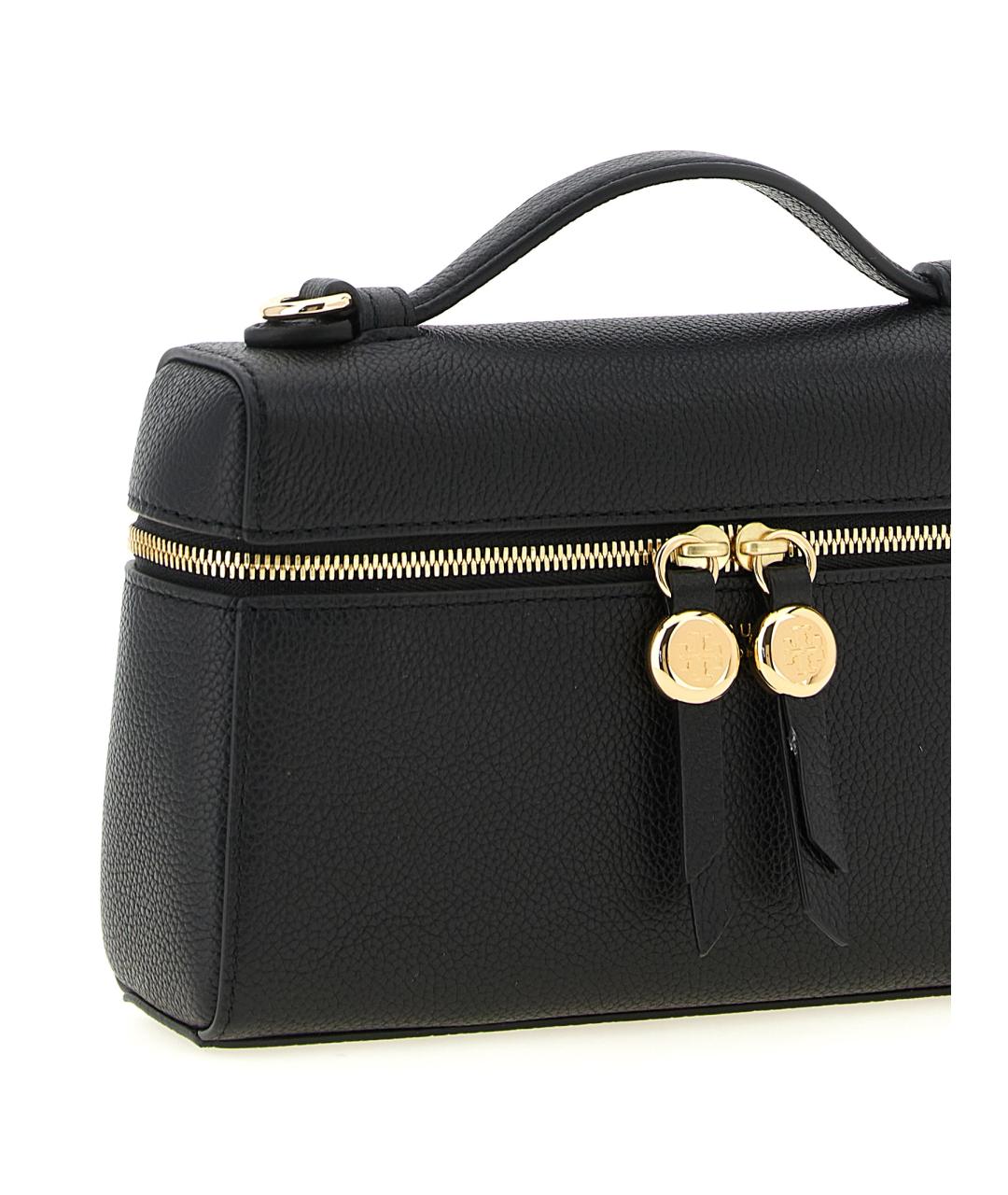 TORY BURCH Черная кожаная сумка через плечо, фото 3