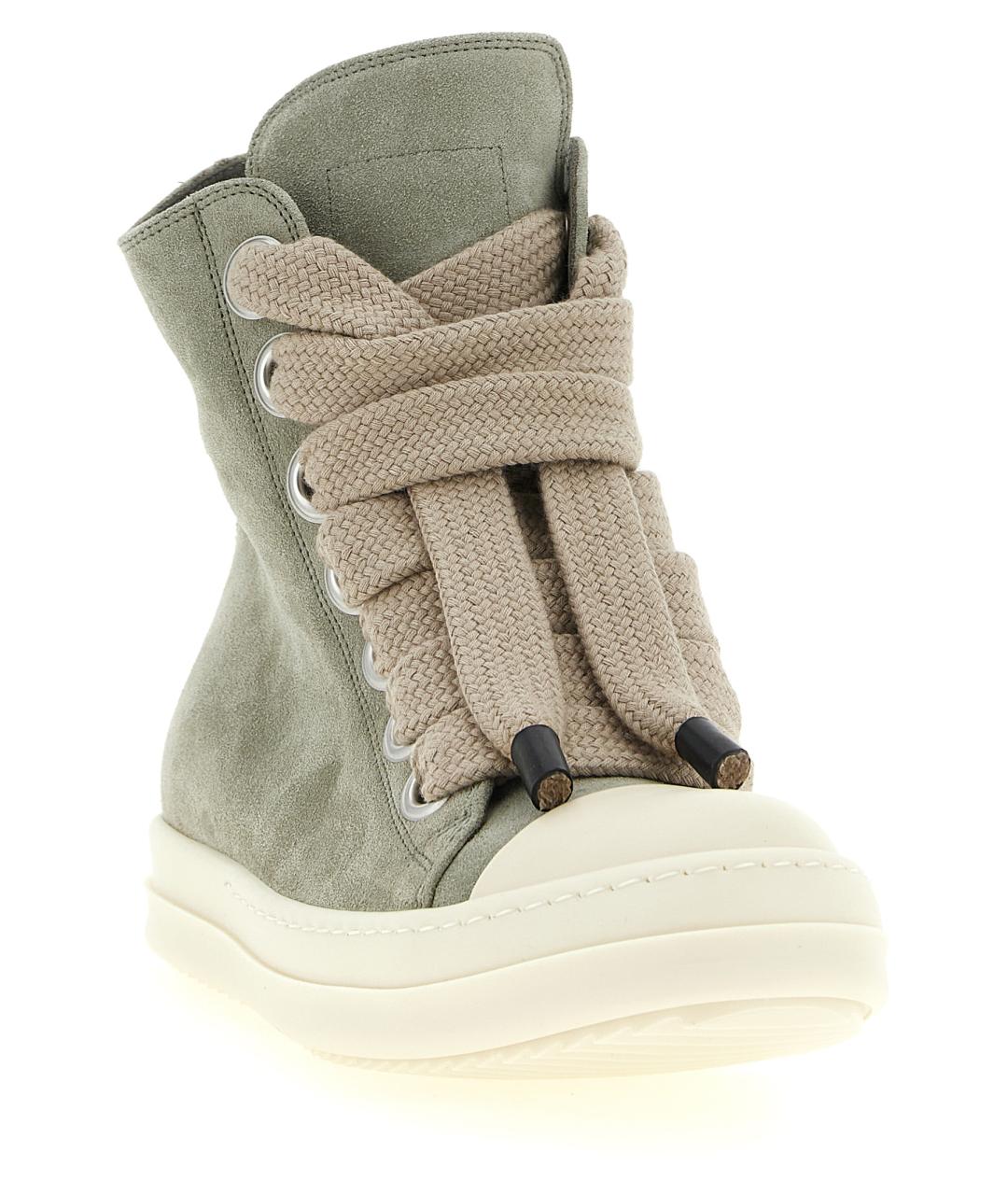 RICK OWENS Зеленые замшевые кроссовки, фото 2