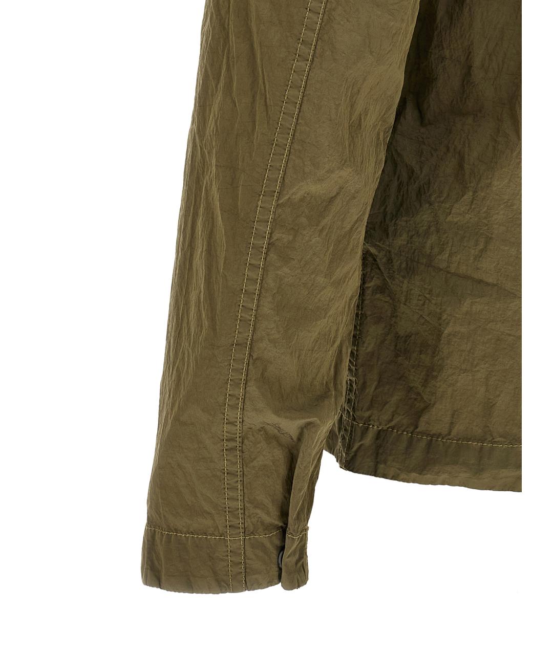 STONE ISLAND Зеленая полиамидовая куртка, фото 4