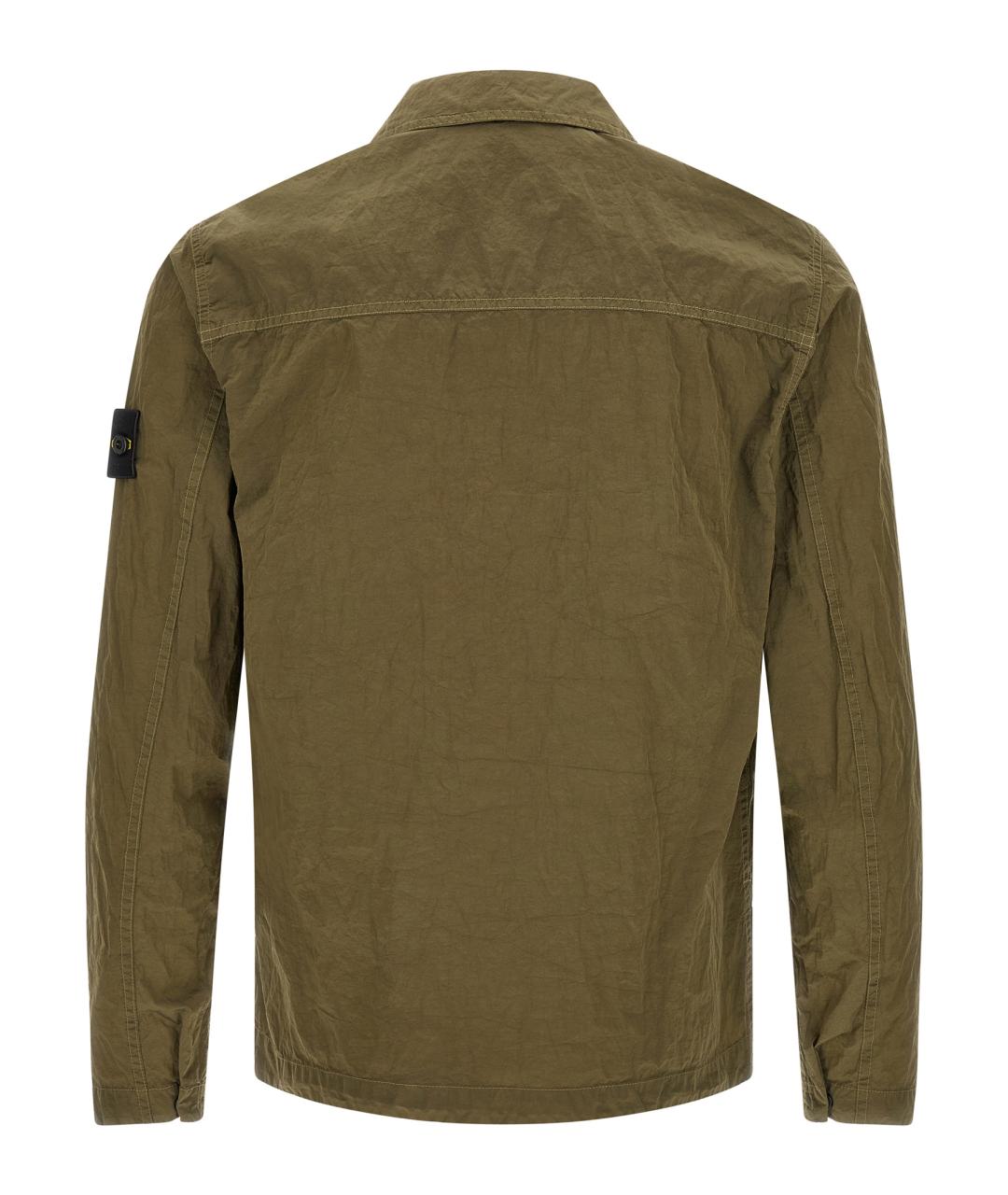 STONE ISLAND Зеленая полиамидовая куртка, фото 2