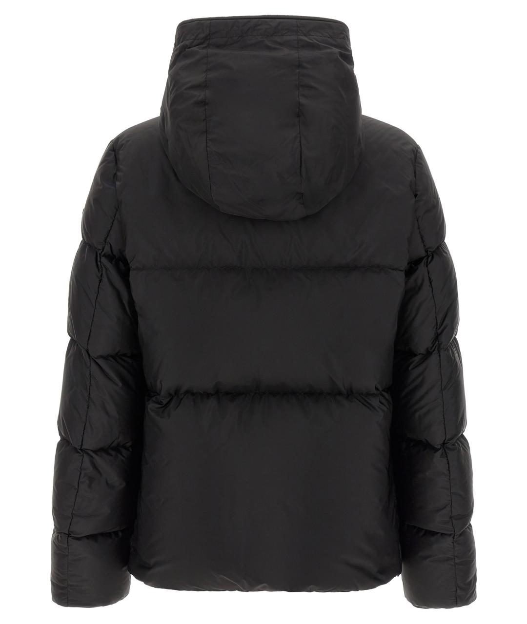 MONCLER Черный полиамидовый пуховик, фото 2