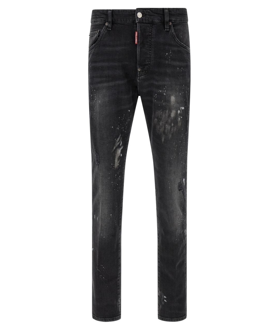 DSQUARED2 Черные хлопковые джинсы скинни, фото 1