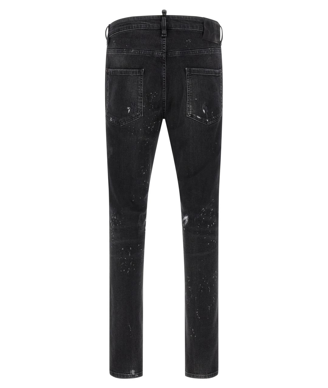 DSQUARED2 Черные хлопковые джинсы скинни, фото 2
