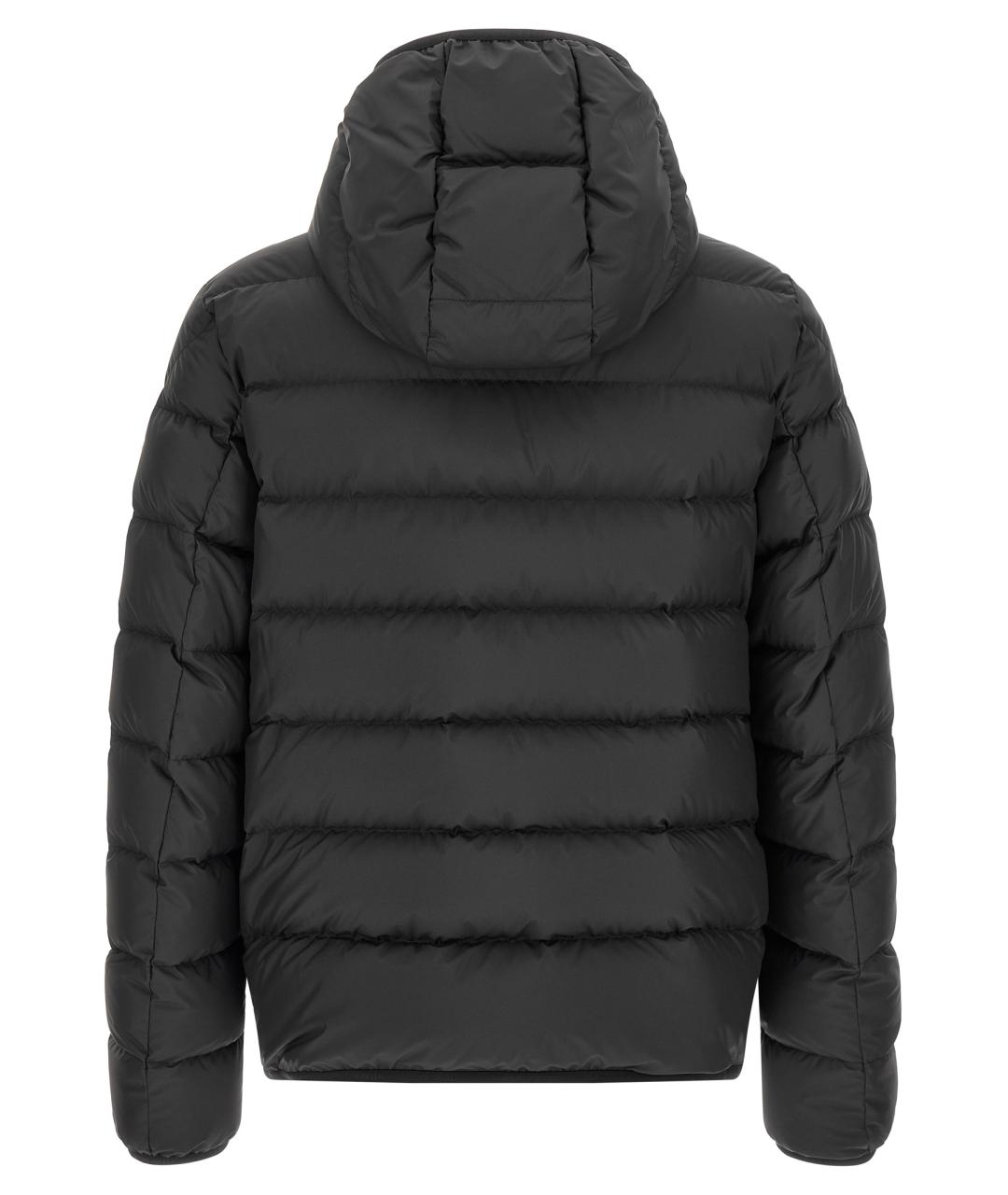 MONCLER Черный полиэстеровый пуховик, фото 3