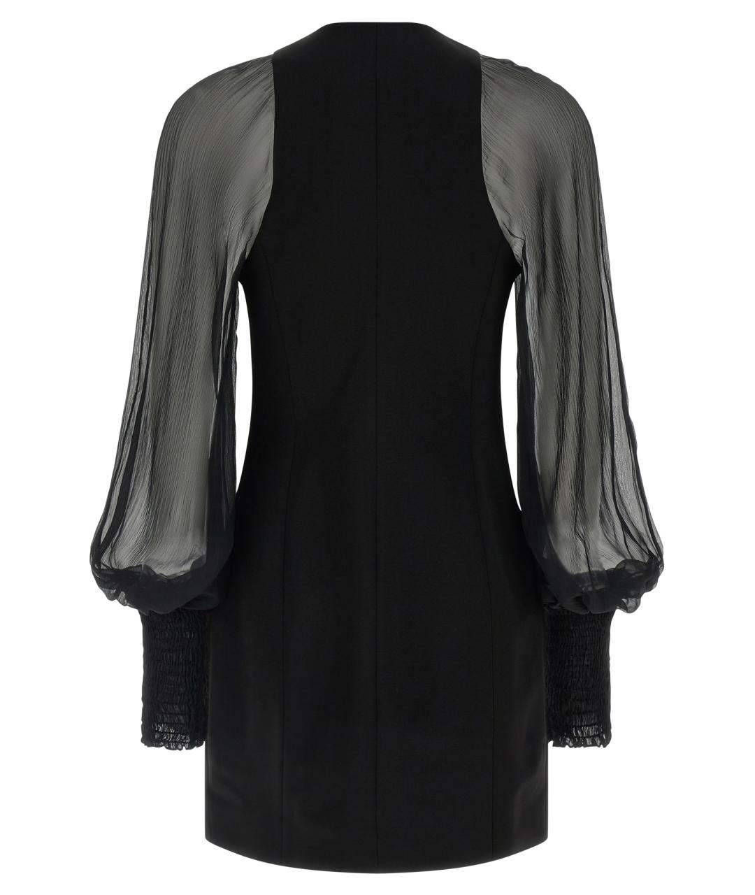 BALMAIN Черное вискозное платье, фото 2