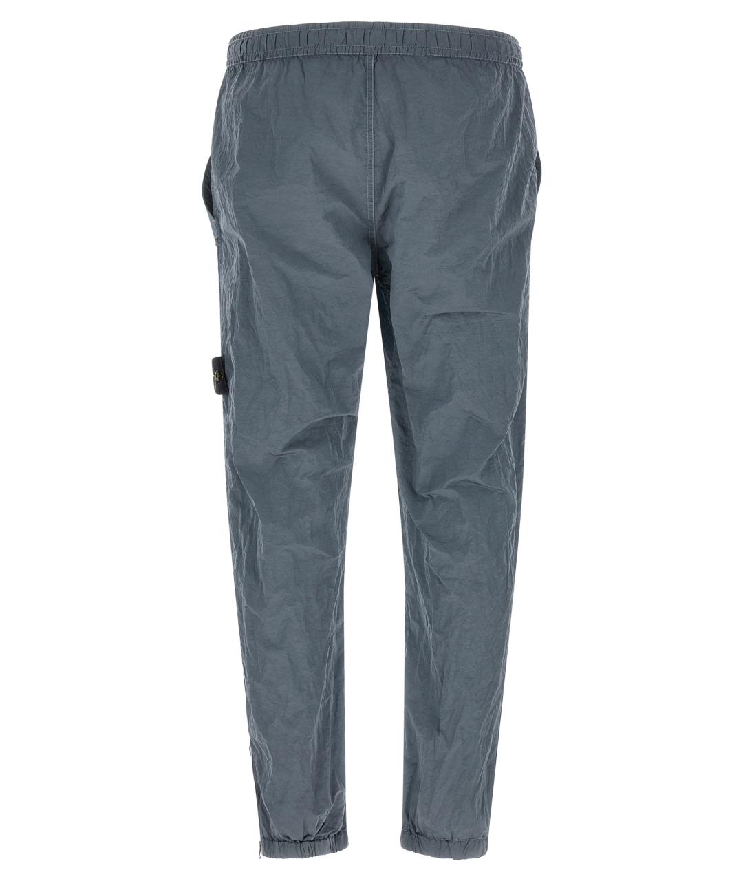 STONE ISLAND Серые полиамидовые повседневные брюки, фото 2