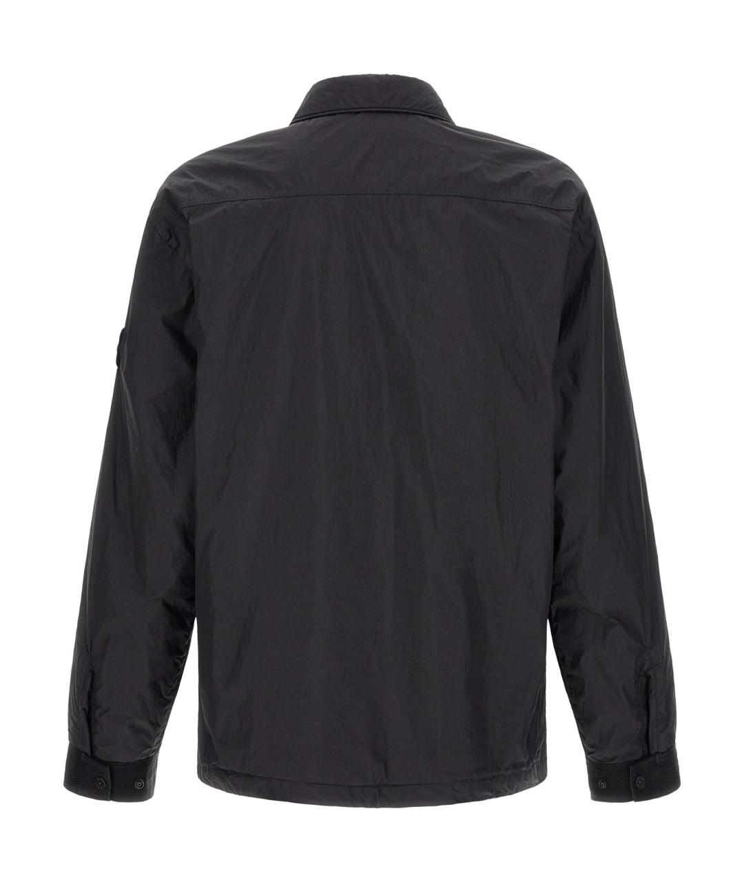 STONE ISLAND Черная полиамидовая куртка, фото 2