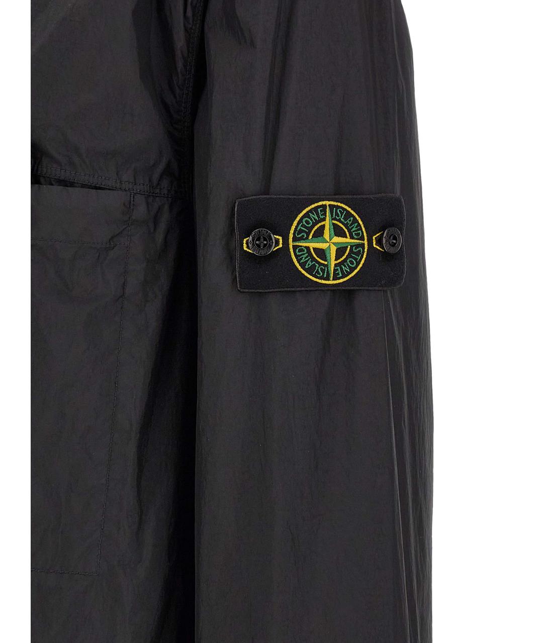 STONE ISLAND Черная полиамидовая куртка, фото 5