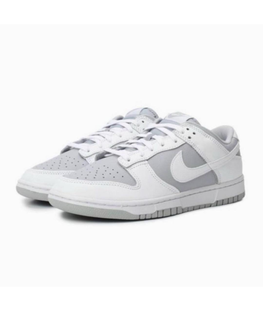 NIKE Серые кожаные кроссовки, фото 2