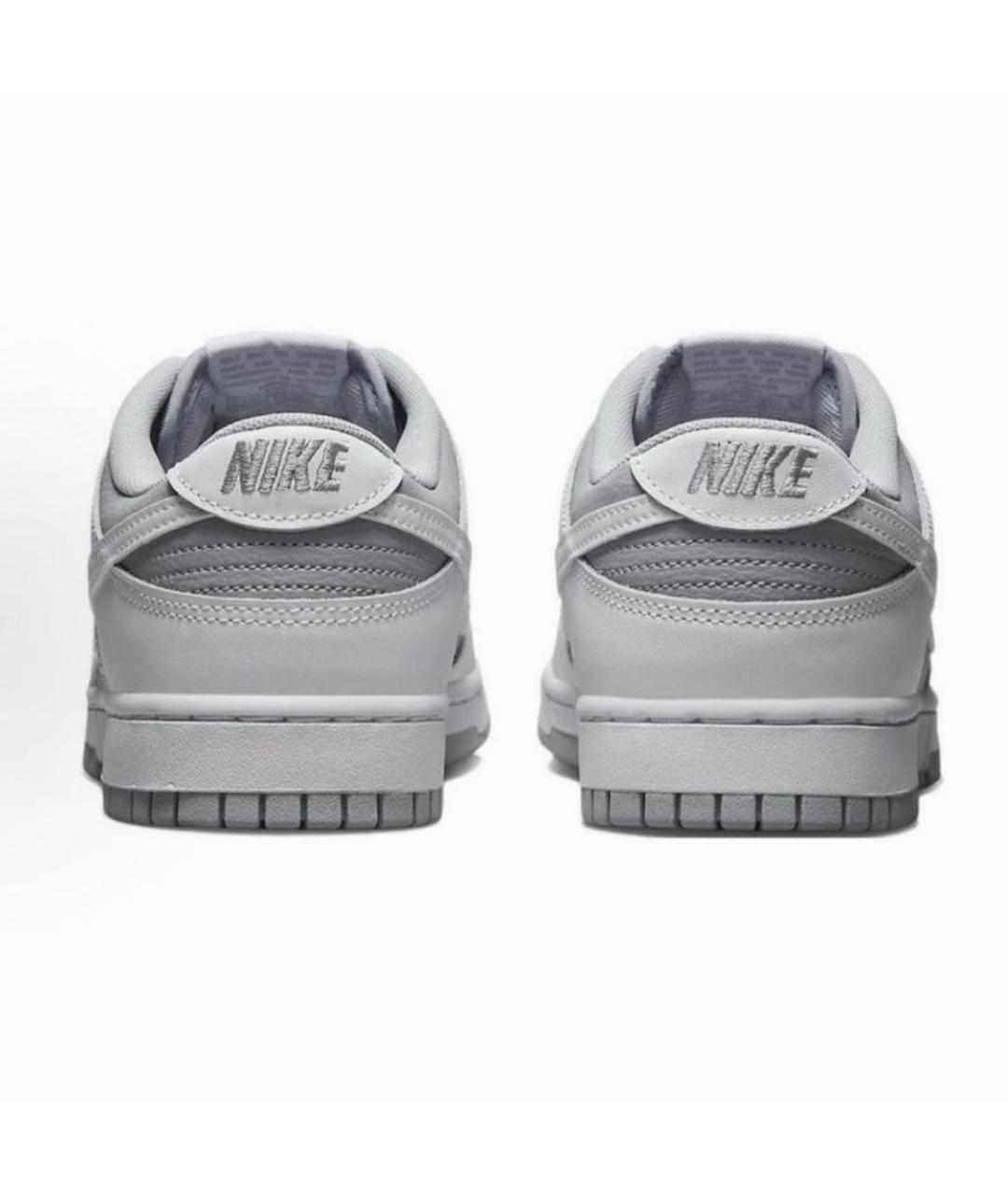 NIKE Серые кожаные кроссовки, фото 4