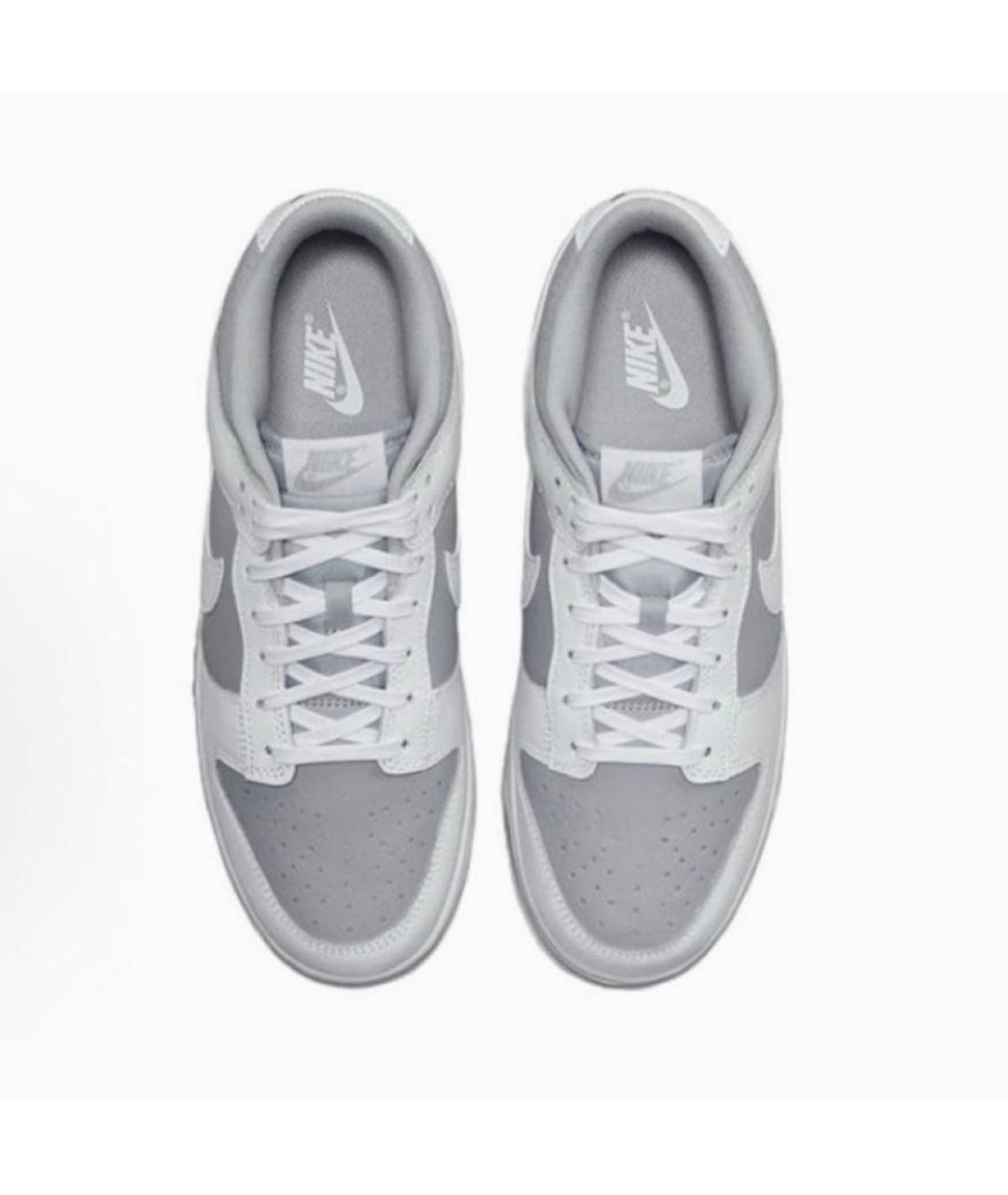 NIKE Серые кожаные кроссовки, фото 3