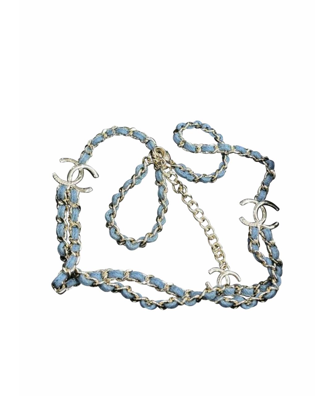CHANEL Голубой ремень, фото 1