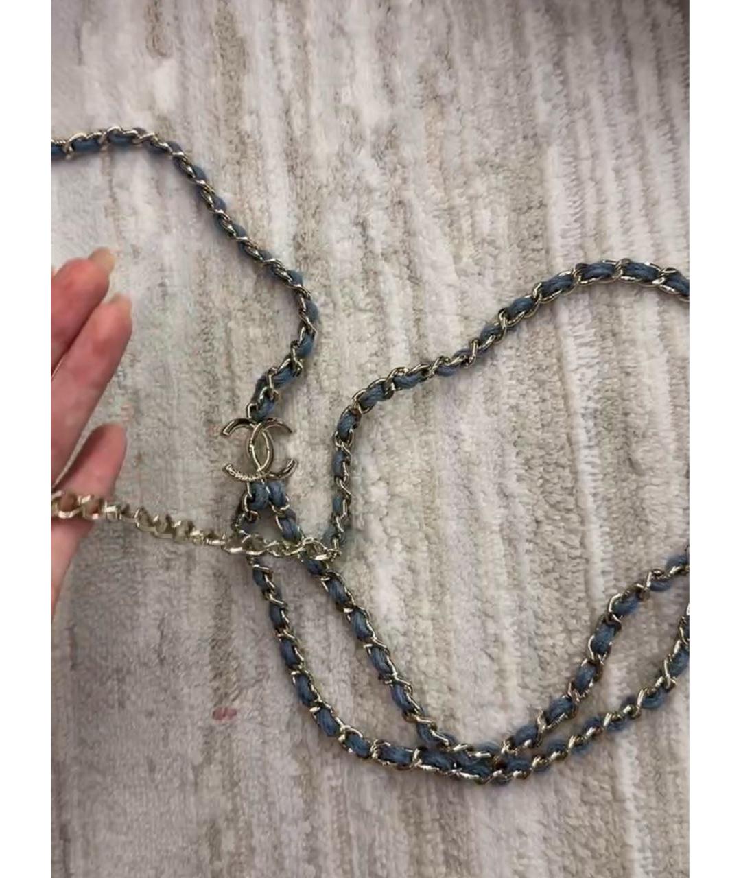CHANEL Голубой ремень, фото 4