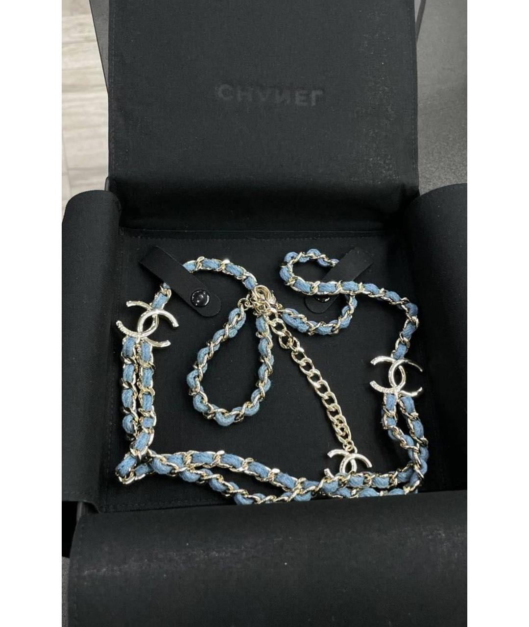 CHANEL Голубой ремень, фото 5