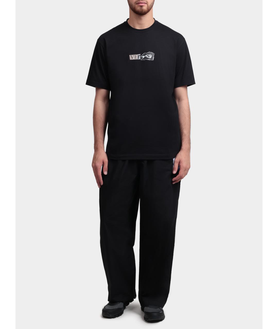 Y-3 Черная футболка, фото 2
