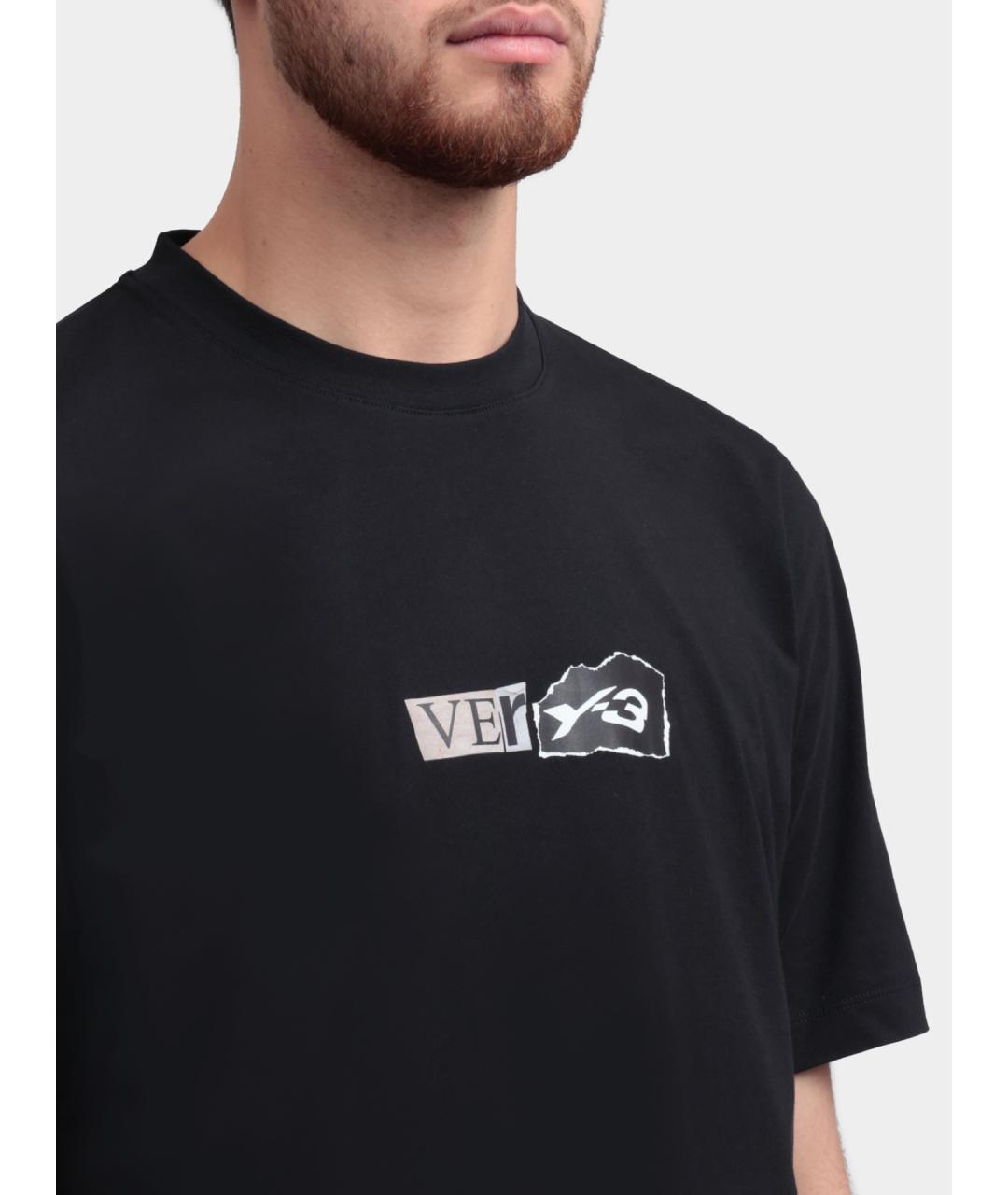 Y-3 Черная футболка, фото 4
